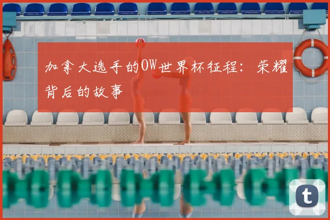 加拿大选手的OW世界杯征程：荣耀背后的故事