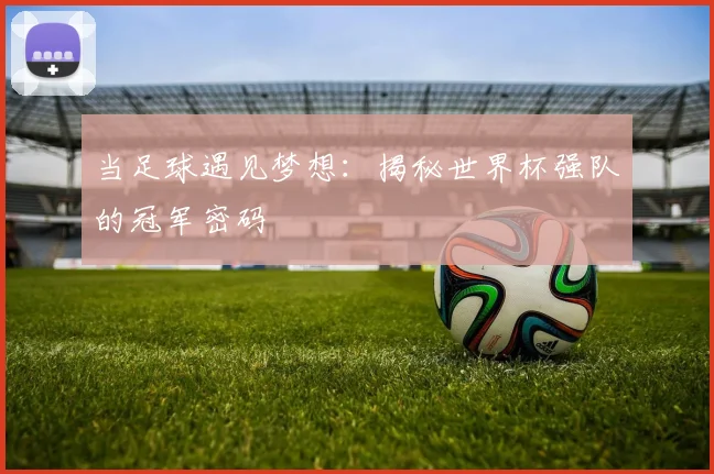 当足球遇见梦想:揭秘世界杯强队的冠军密码